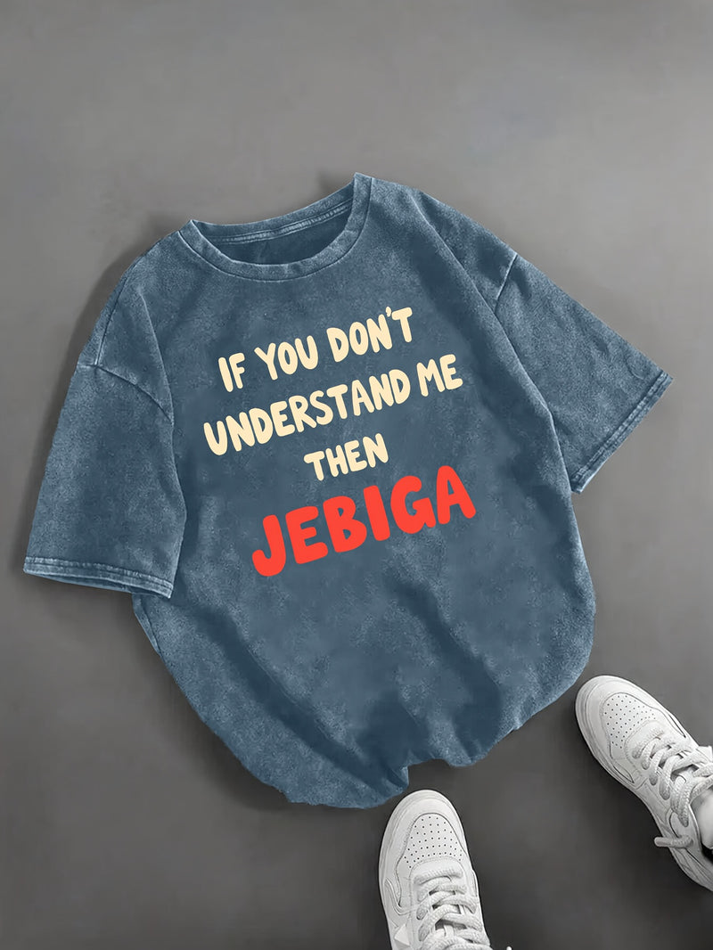 Women’s Graphic Print Round Neck Short Sleeve T-shirt.