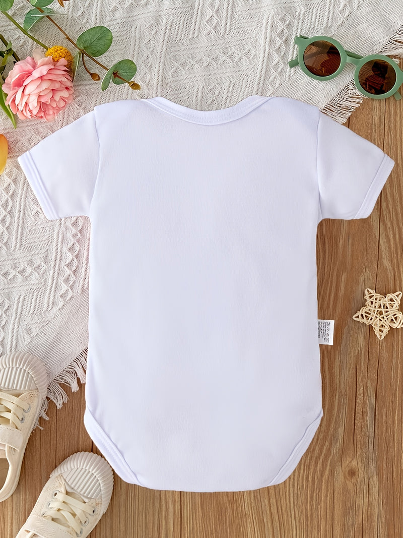 50% Mommy 50% Daddy 100% Perfect Bodysuit Newborn Romper.