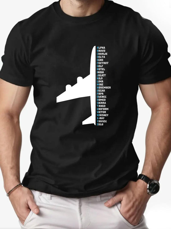 Men's Aviation Graphic T-Shirt.