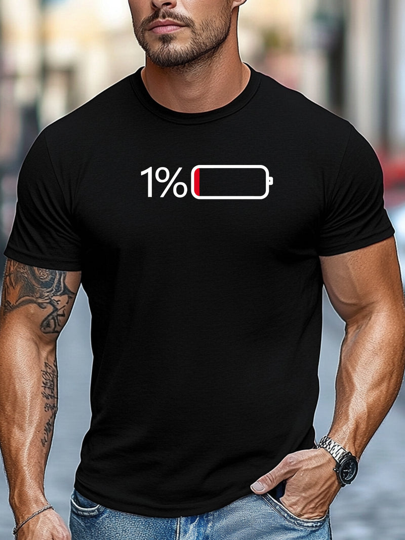 Men's Casual Summer Crew Neck Tee.