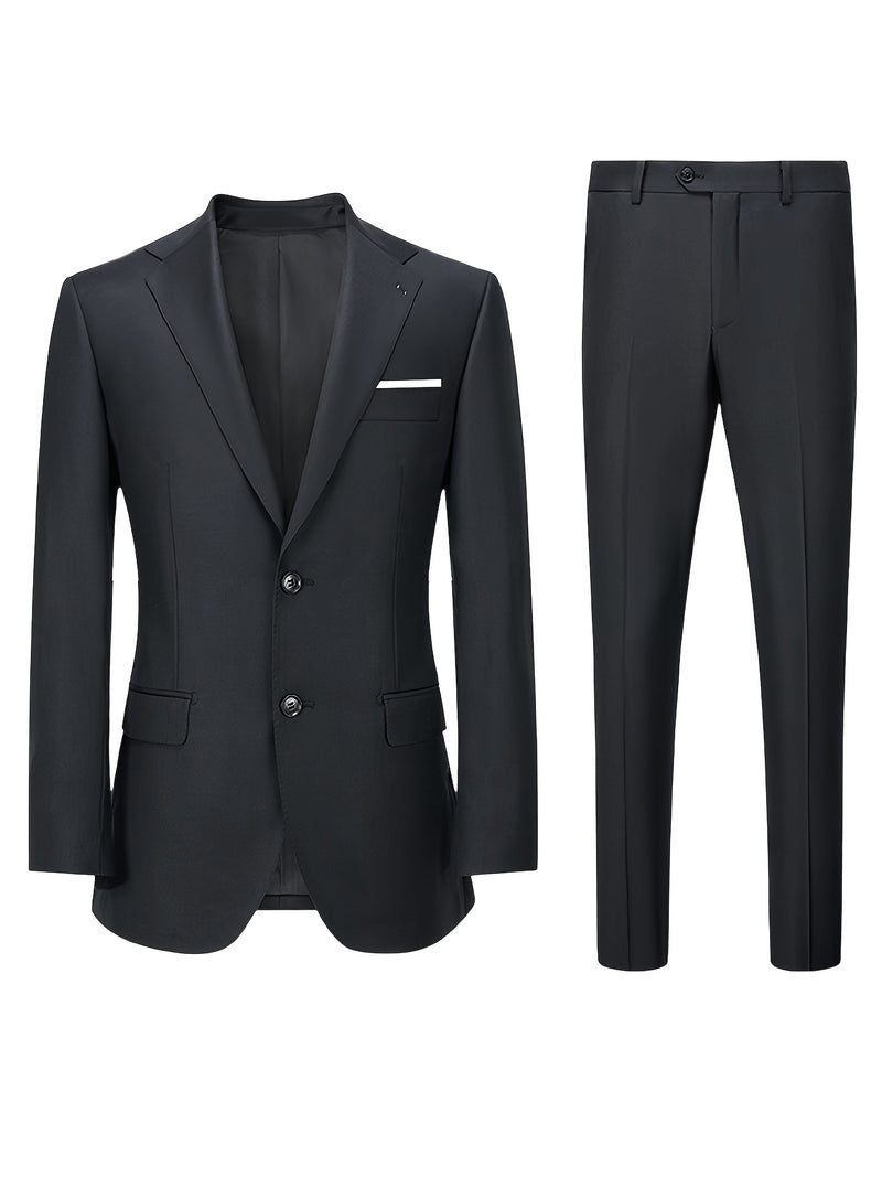 A Classic Business Suit for Men, Including a Jacket And Trousers.