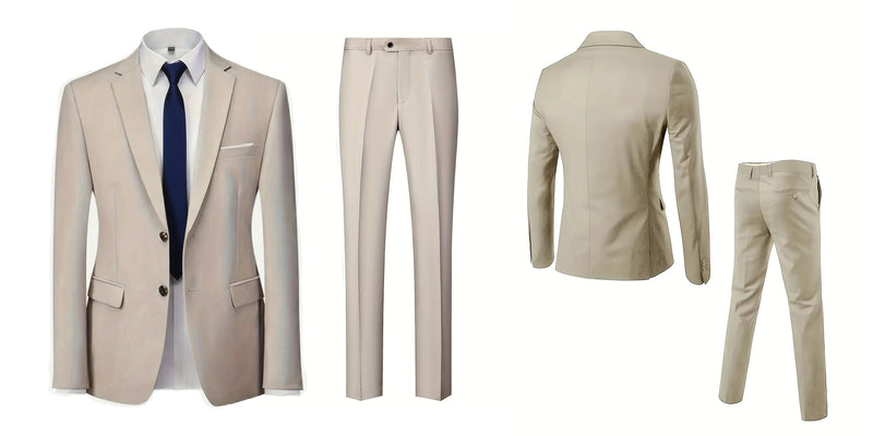 Men's Two-Piece Suit Set.