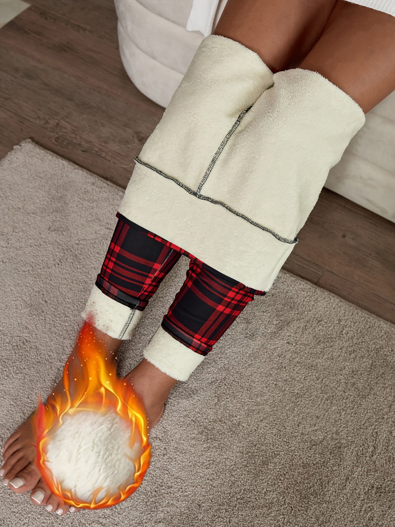 Winter Elegant Warm Thermal Leggings for Women.