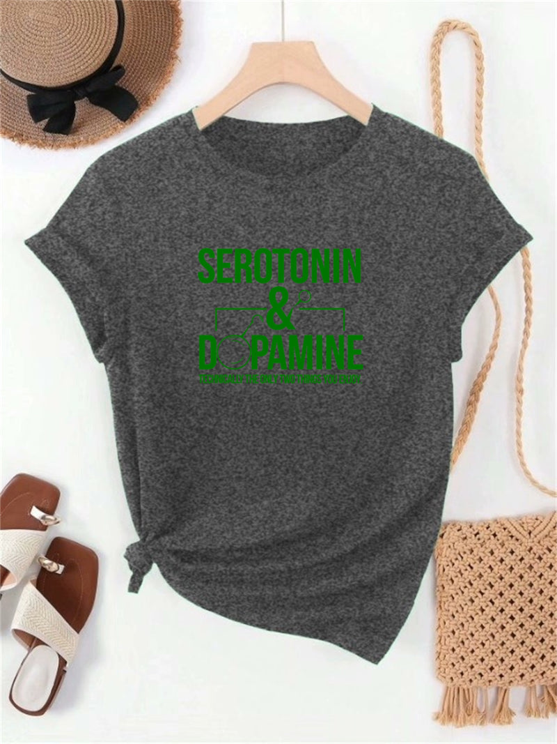 Women's Graphic Summer Casual Short-Sleeve T-Shirt.