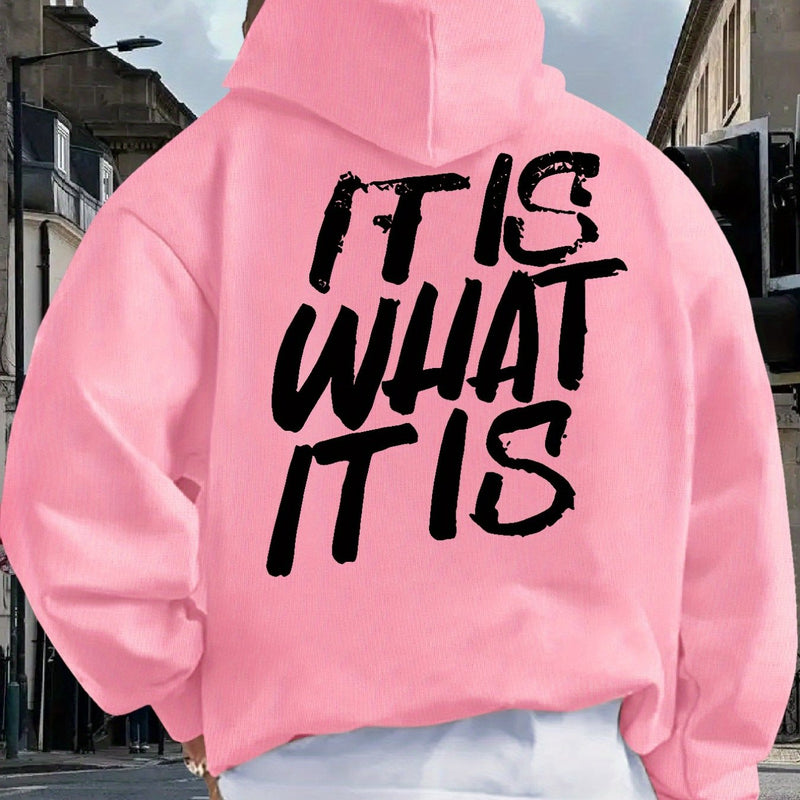 Men's Hooded Printed Sweatshirt.