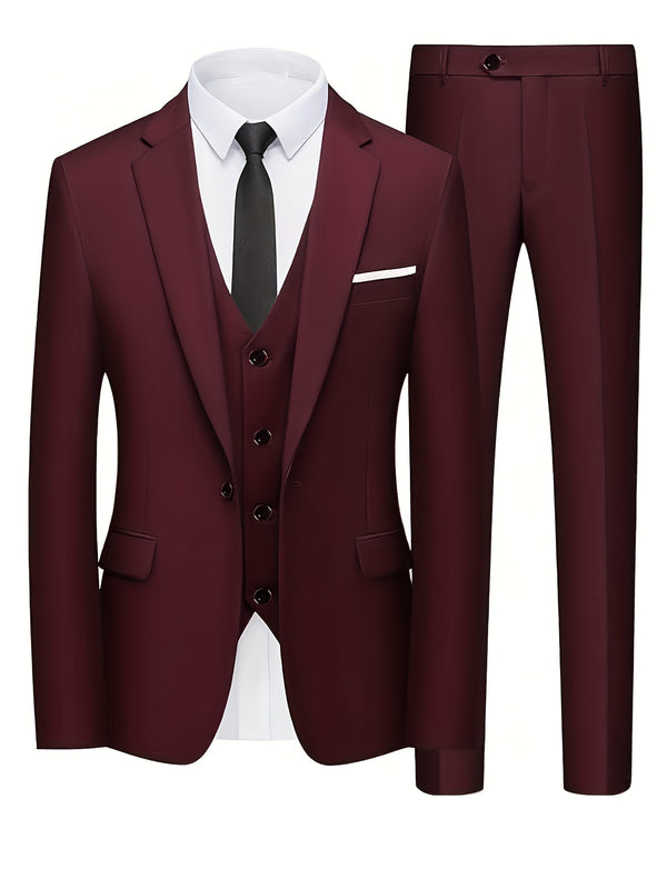 High-End Three-Piece Suit for Men.