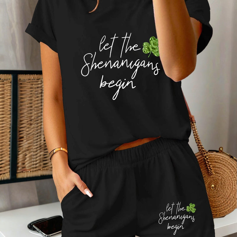 2pcs Women's Y2K Sportswear Suit - Shorts.