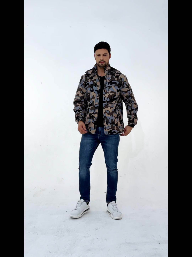 Men's Clothing Loose Lightweight Casual Jacket.
