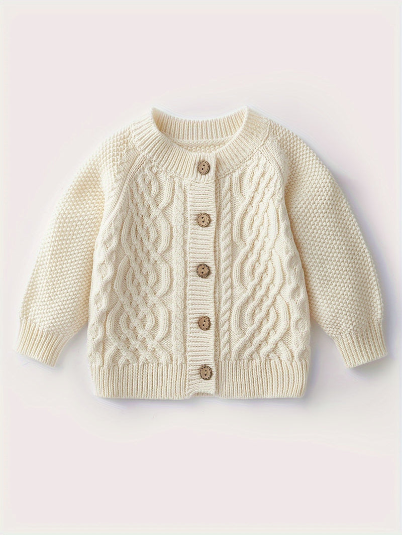 Boys And Girls Toddler Knitted Cardigan Sweater.