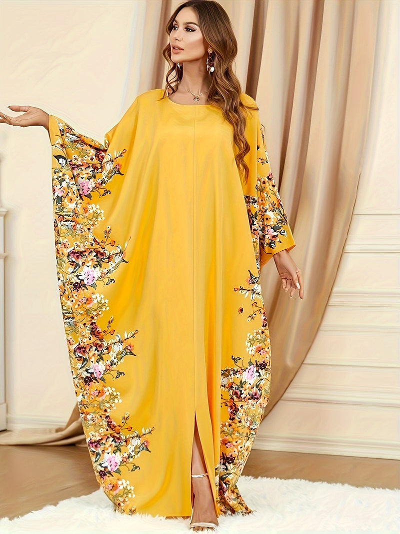 Elegant Batwing Sleeve Maxi Dress for Women.