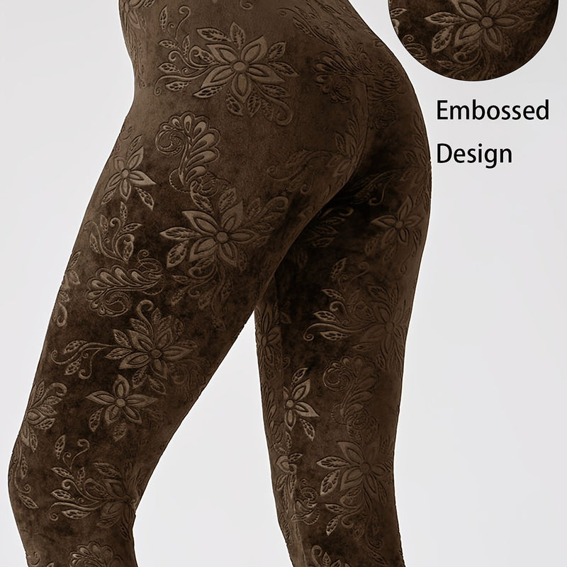 Chinese Style Women's Sports Leggings, High-Waisted.
