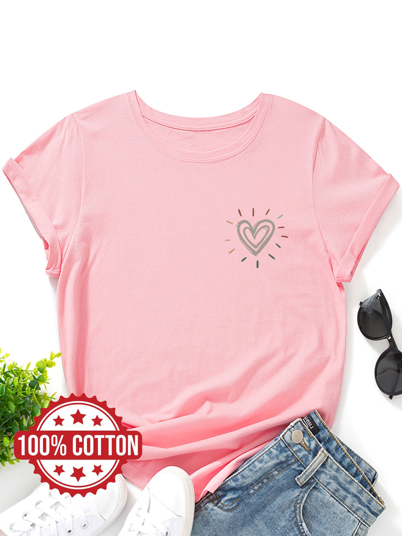 Women's "Love" Graphic Print T-Shirt.