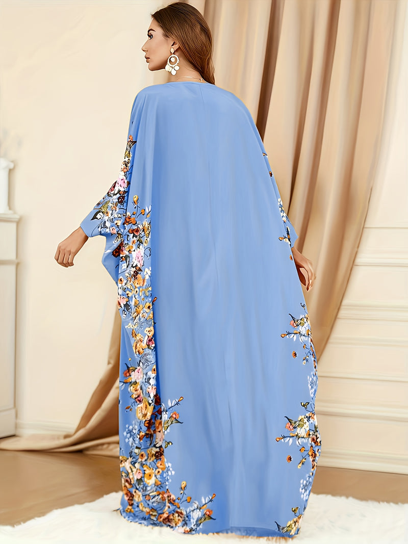 Elegant Batwing Sleeve Maxi Dress for Women.