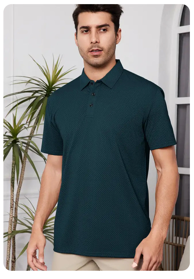 Plus Size Men's Summer Short Sleeve Shirt.