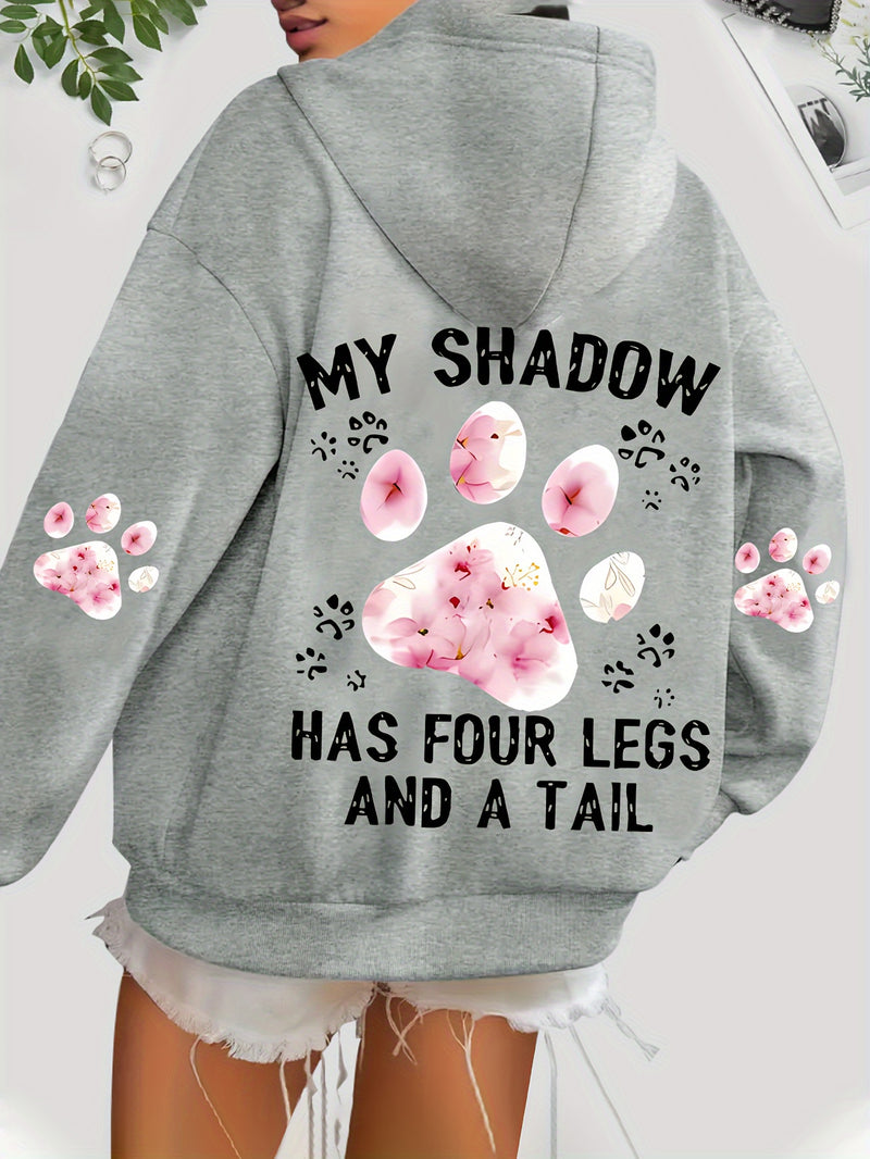 Women's Autumn And Winter Hoodie with a Stylish Kangaroo Pocket.