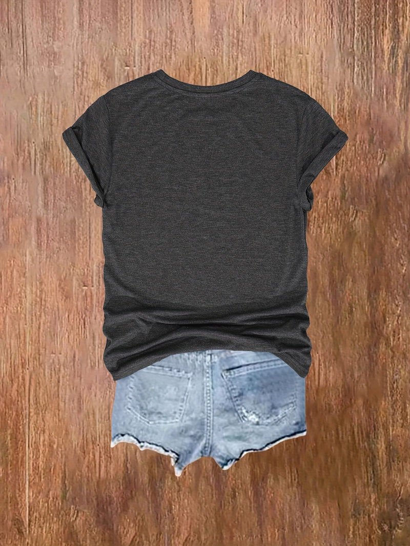 3pcs Women's Casual Dog Lover Graphic T-Shirts.