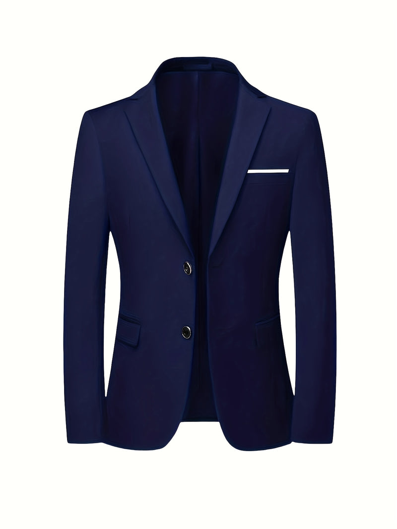 Men'S Premium Two-Piece Suit, Plus-Size Suit Set with Pants.