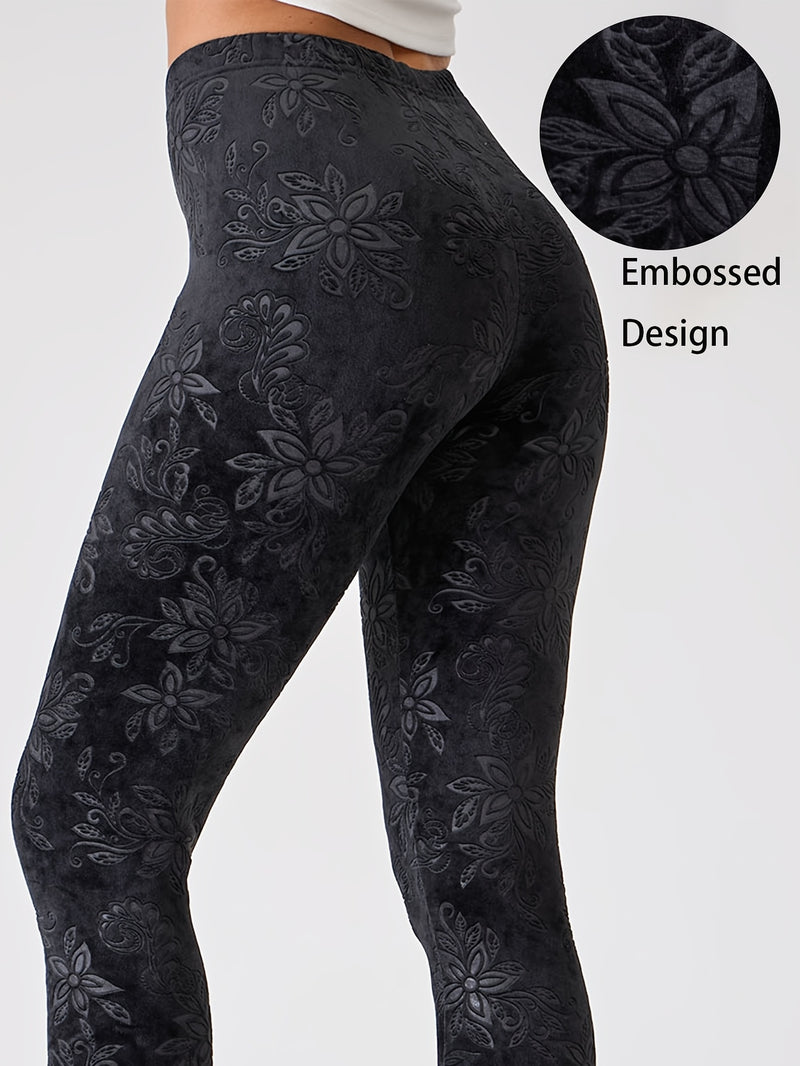 Chinese Style Women's Sports Leggings, High-Waisted.