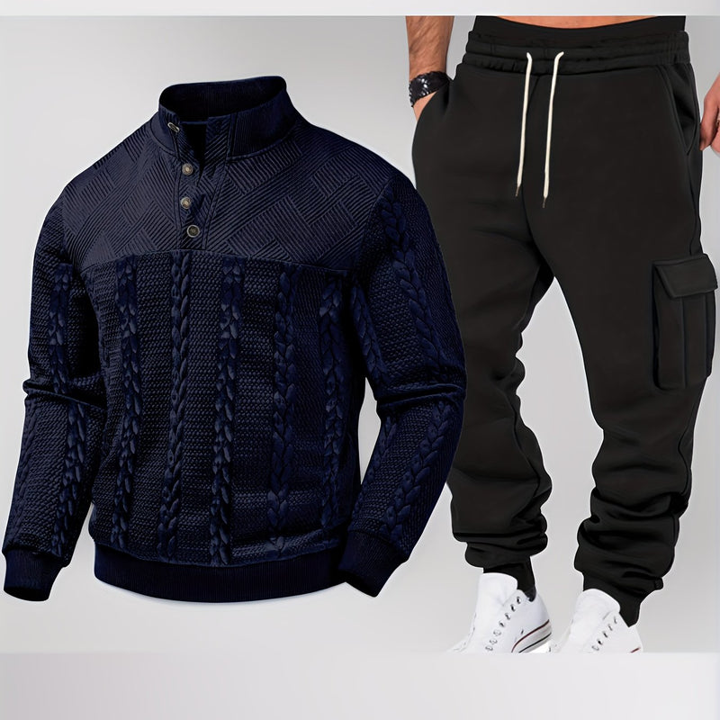 Men's Autumn/Winter Two-Piece Set.