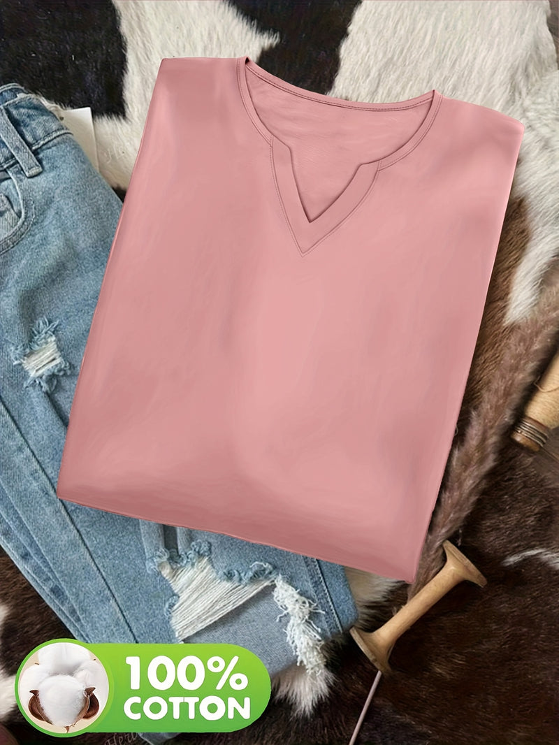 2pcs Autumn/Winter New V-Neck 100% Long Sleeve T-Shirts.