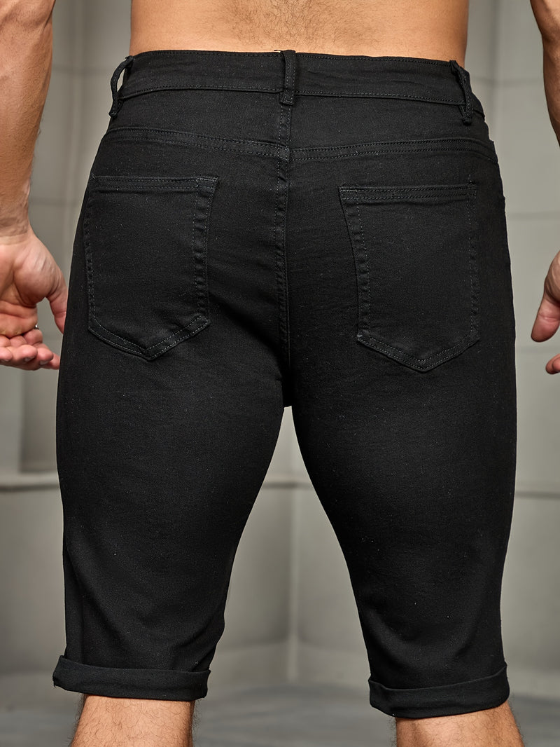 Men'S Denim Shorts.