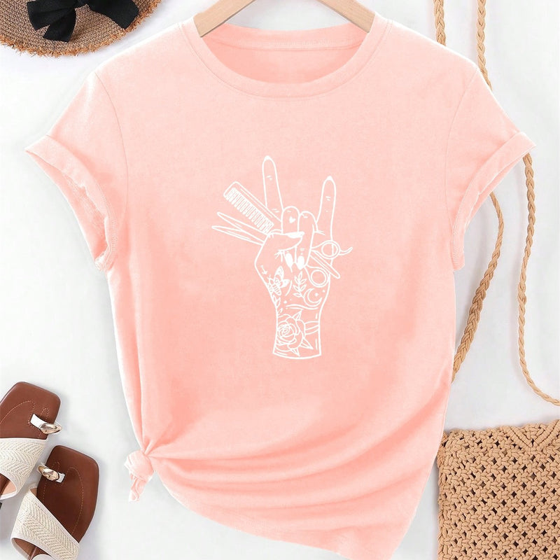 Women’s Summer Casual Short-Sleeve T-Shirt.