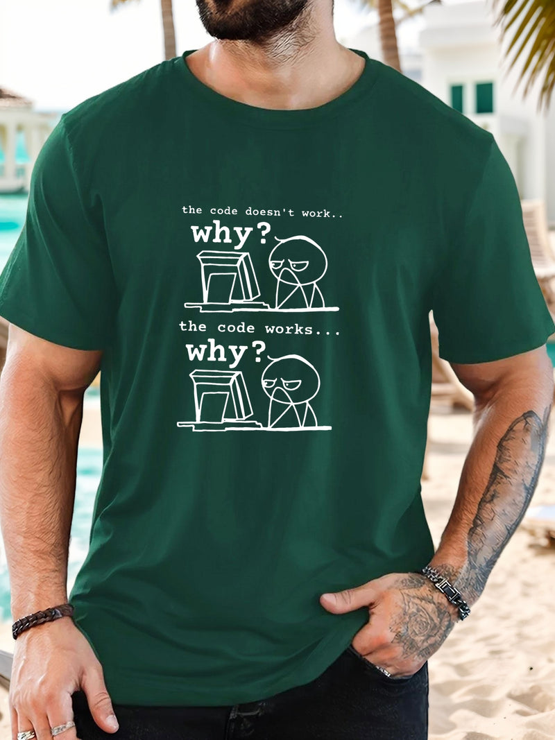 Men's Programmer T-Shirt with Funny Coding Jokes & Tech Humor.