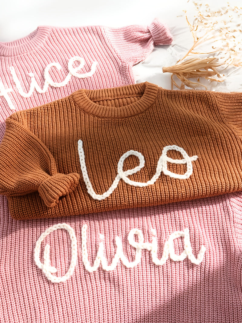 Customizable Girls' Casual Sweater.