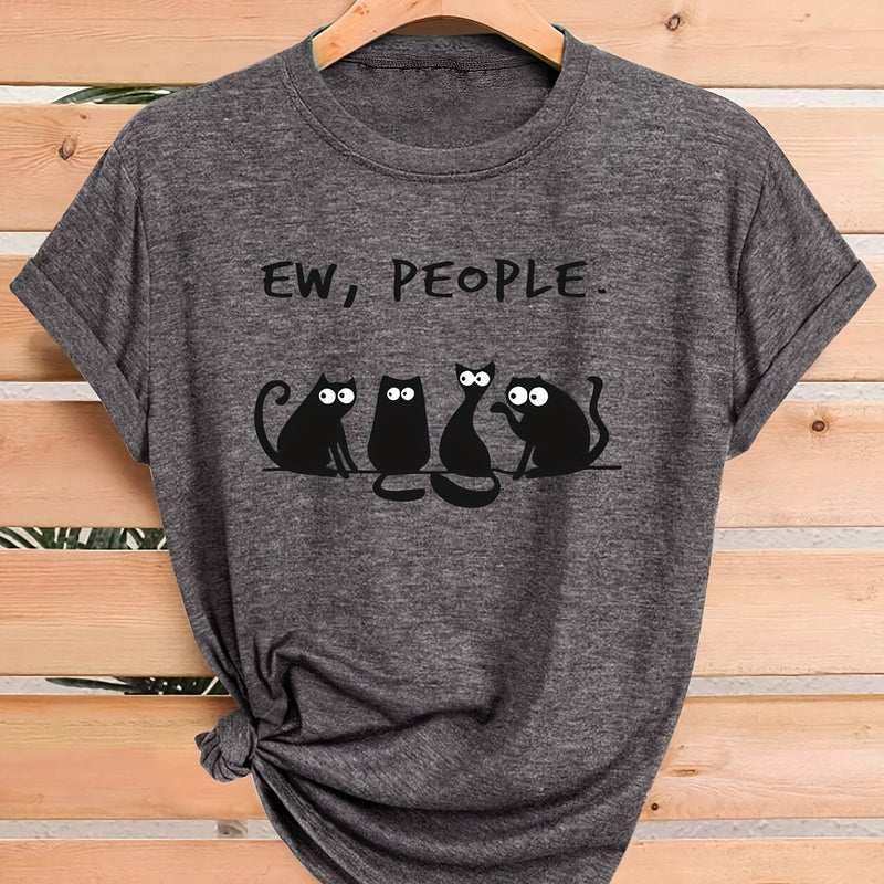 Women's Casual Short Sleeve T-Shirt.