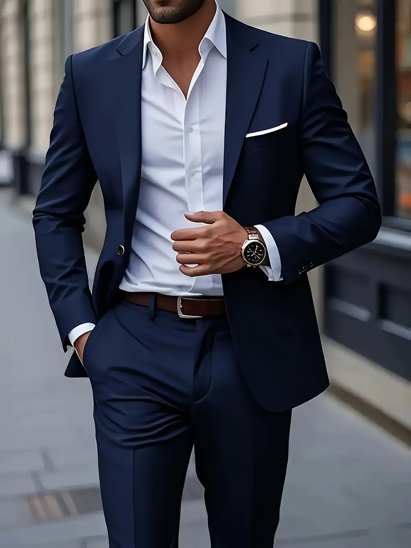 Men's Two-Piece Formal Suit by Elitefit.