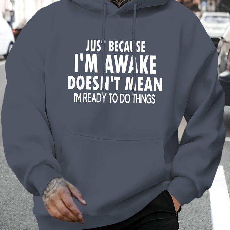 Men's New Stylish Hoodie with a Letter Print.