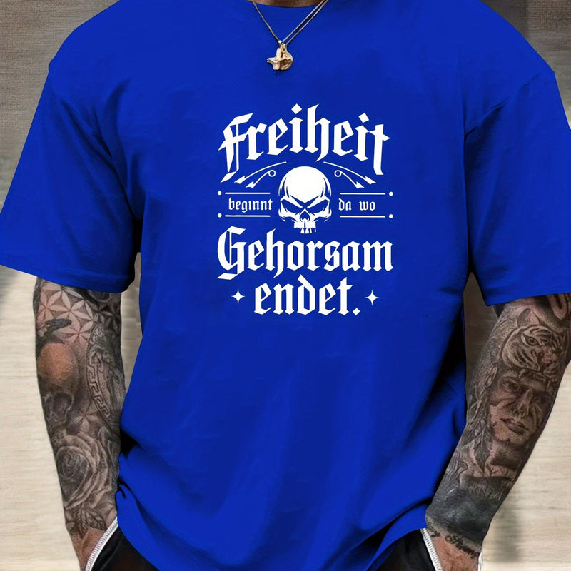 Men's Print Summer Casual Short Sleeve T-Shirt.