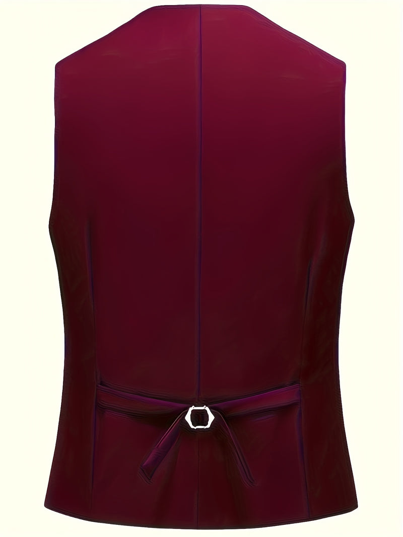 Men's 3pcs Suit Set, Jacket + Vest + Trousers, Fashionable and High-Quality.