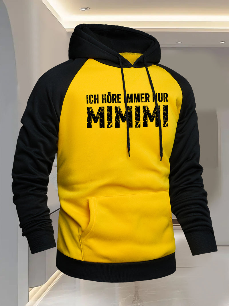 Men's Hooded Color-Blocked Sweatshirt.