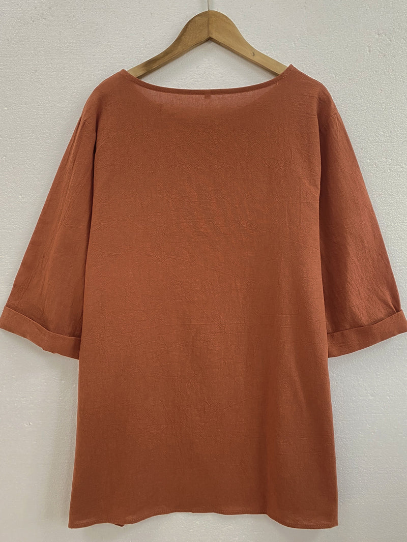 Casual Loose Blend Dandelion Print Short Sleeve Pullover T-Shirt for Women.