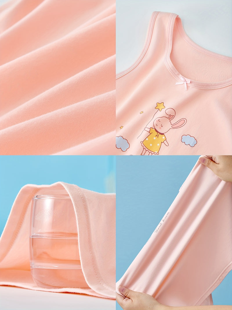 6-Pack Girls Tank Tops, Soft and Comfortable Fabric.