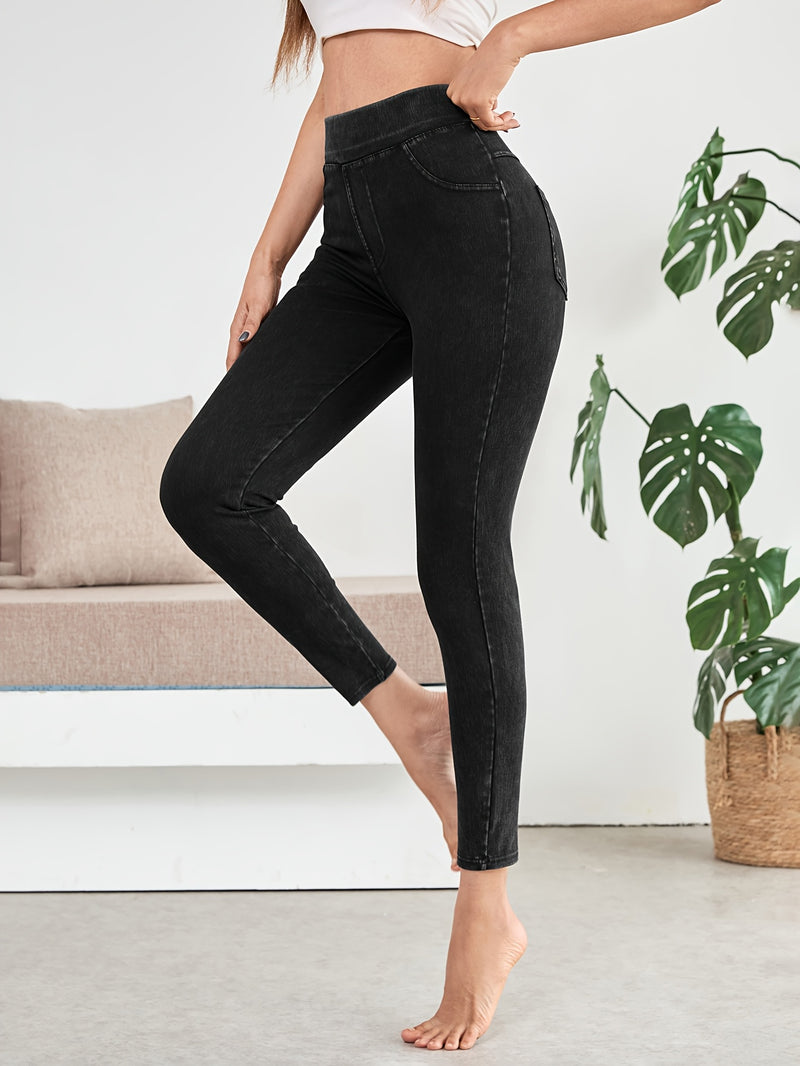 1 Elegant High-Waisted Jeans, for Women Solely.