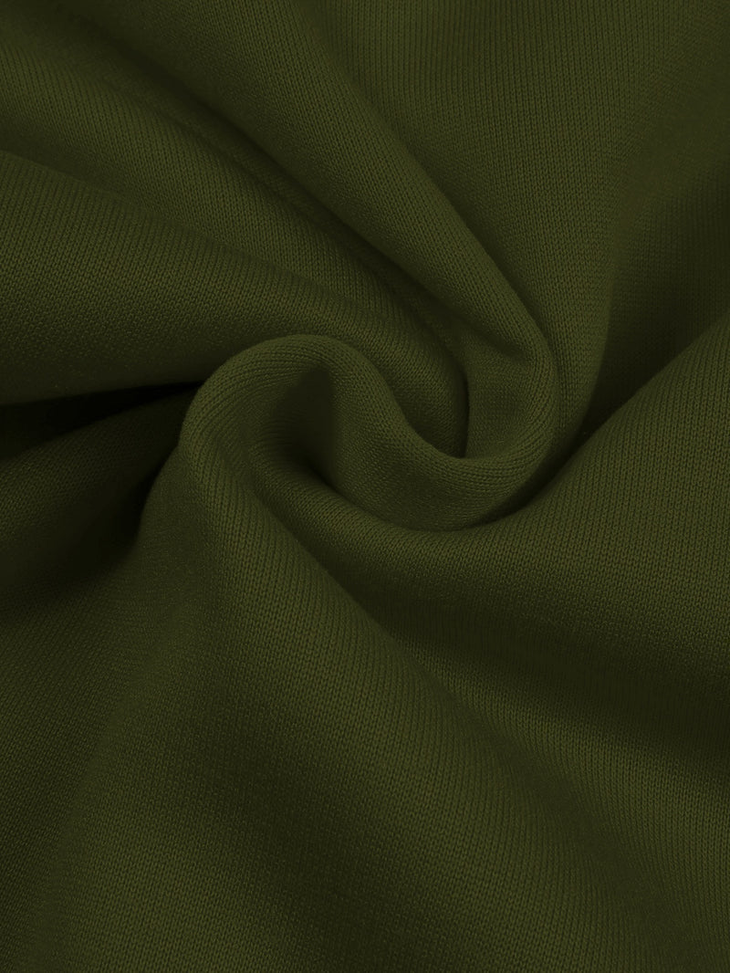 Men's Red Hoodie with "Never Give Up" Print.