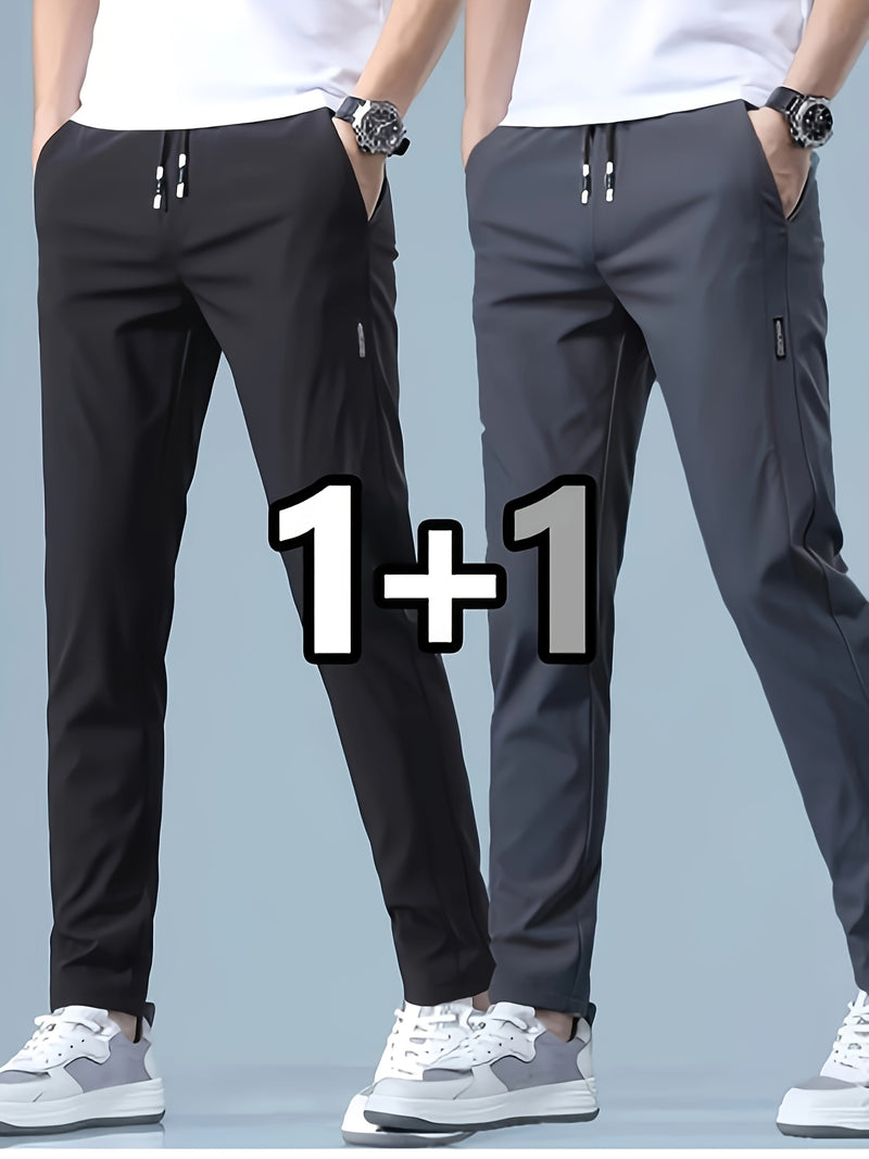 2-pcs Men's Quick-Dry Breathable Jogger Pants.