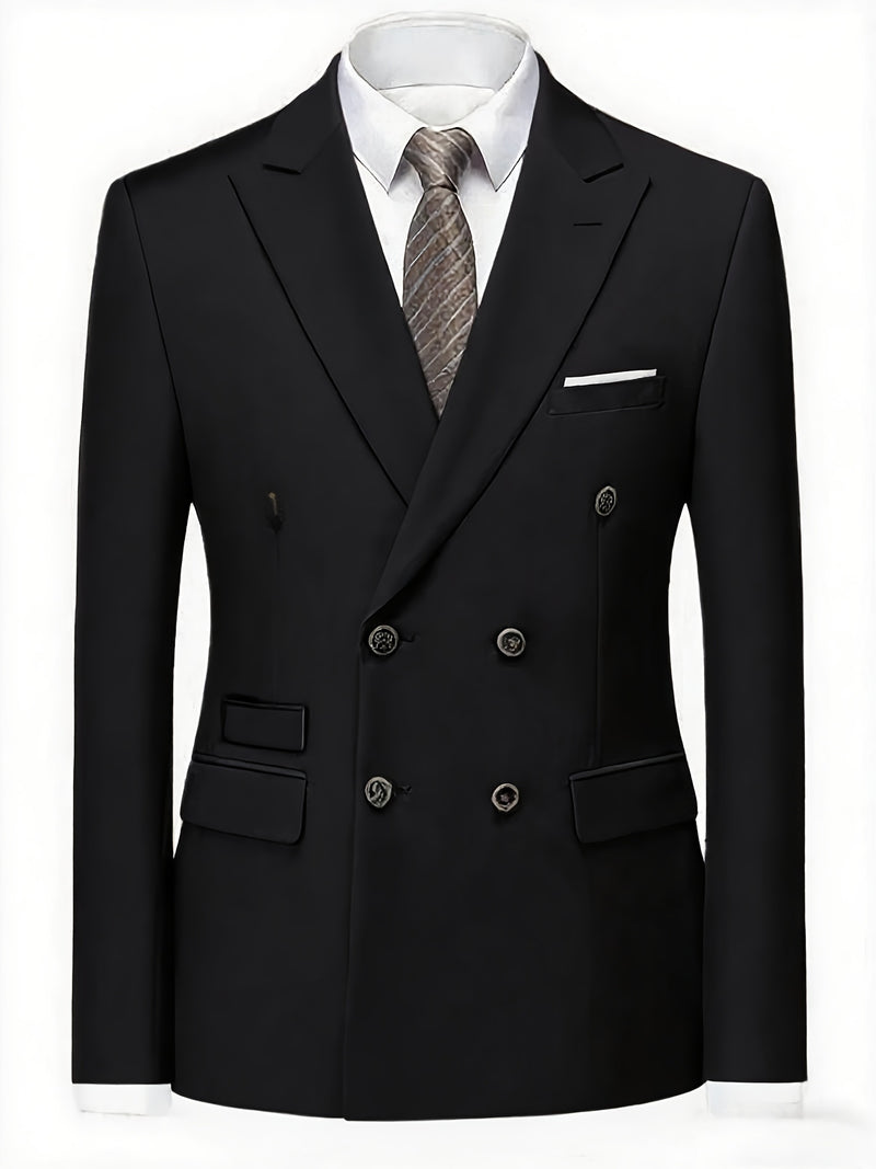Men'S High-Quality New Two-Piece Suit, Trendy Business Casual Style.