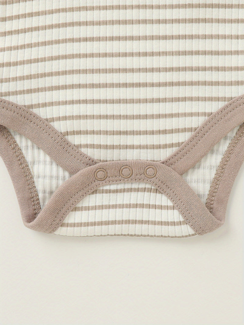 5pcs Set Newborn Infant Romper Animal Dinosaur Striped Suitable for Baby Boy.