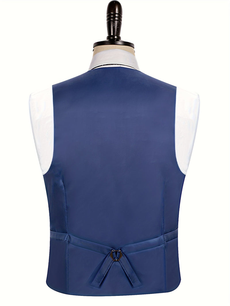 Business Casual 2-Button 3pcs Suit Set.