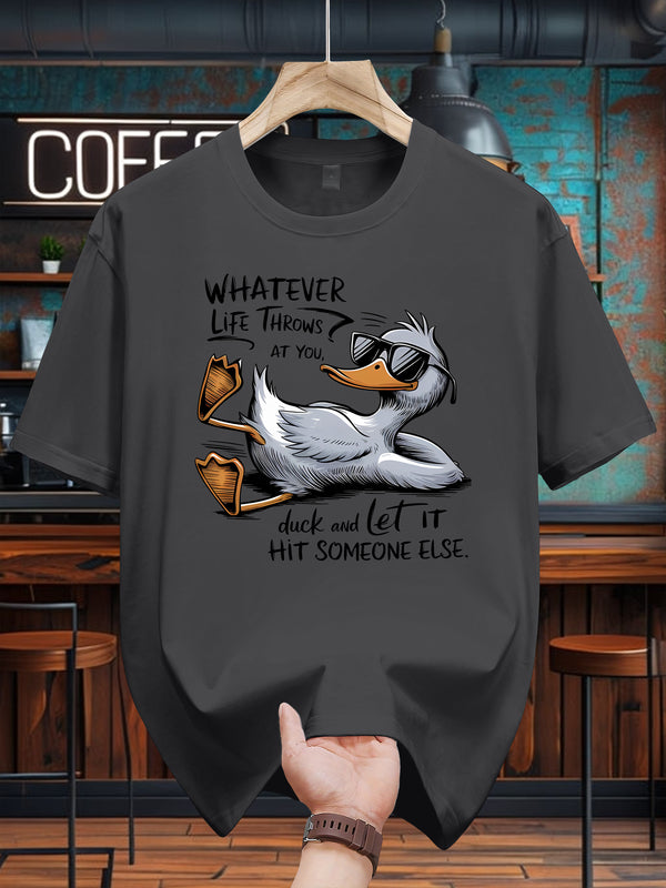 Men’s T-Shirt Cotton Casual Short Sleeve Tee.