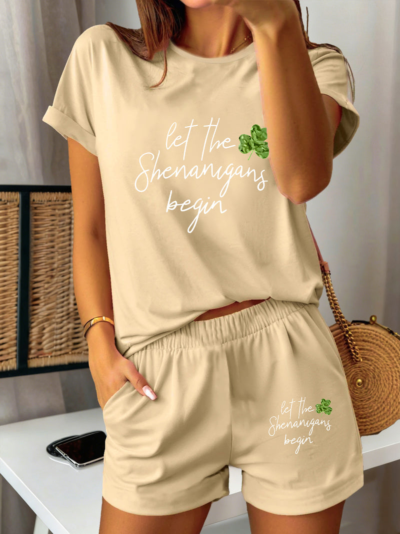 2pcs Women's Y2K Sportswear Suit - Shorts.