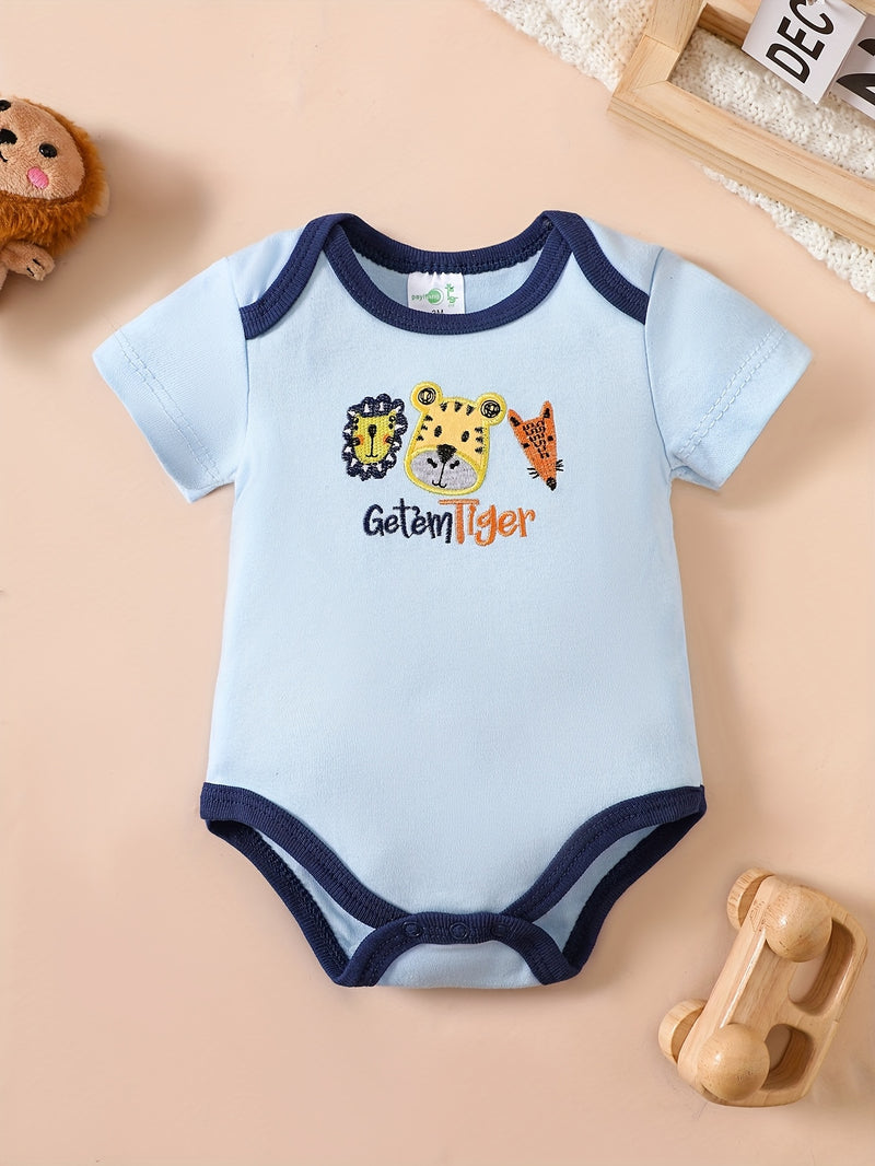 4pcs set of new spring/summer baby boy romper bodysuits.