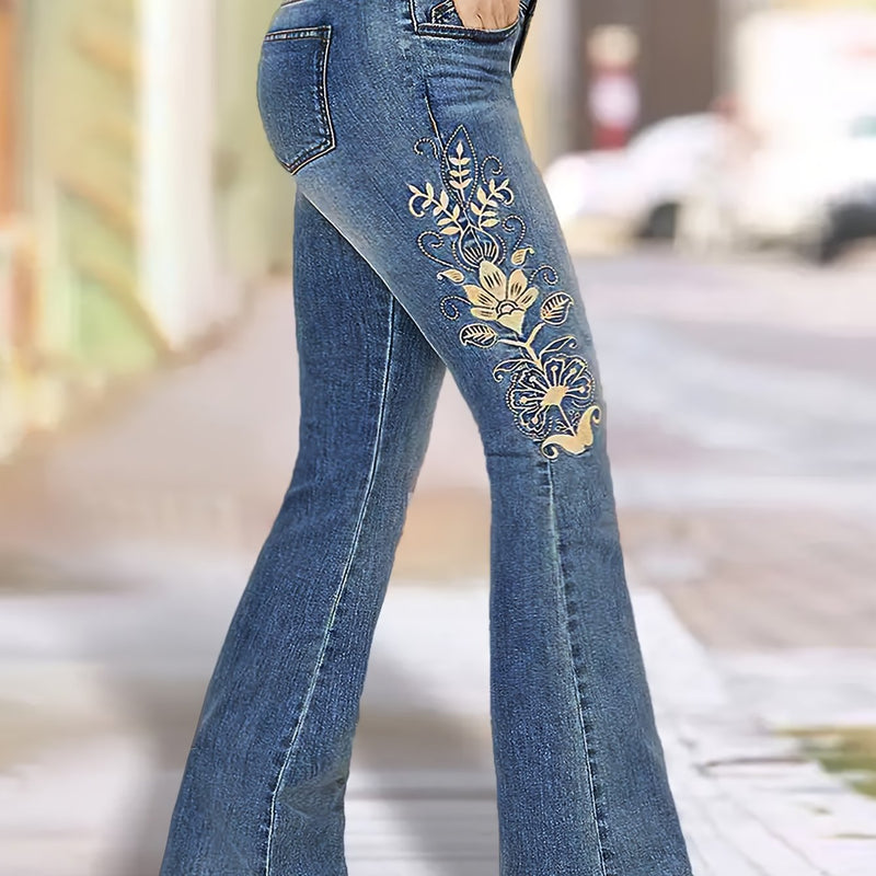 Women’s Fashionable Slim-Fit Flared Trousers.