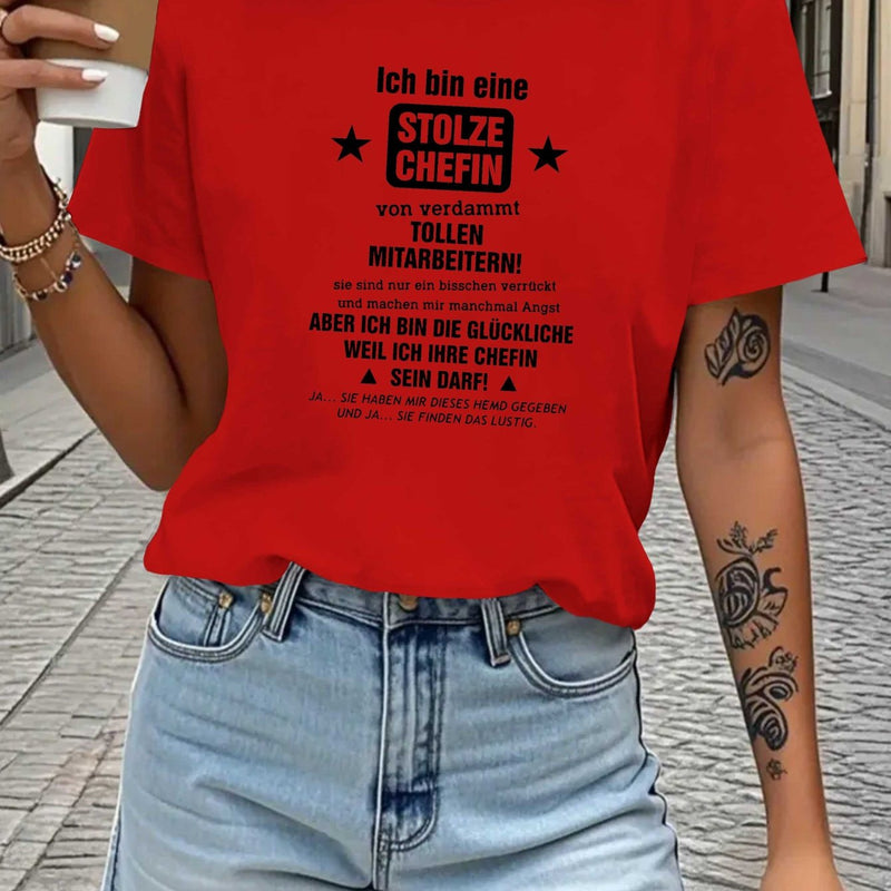 Women's T-Shirt with Short Sleeves.