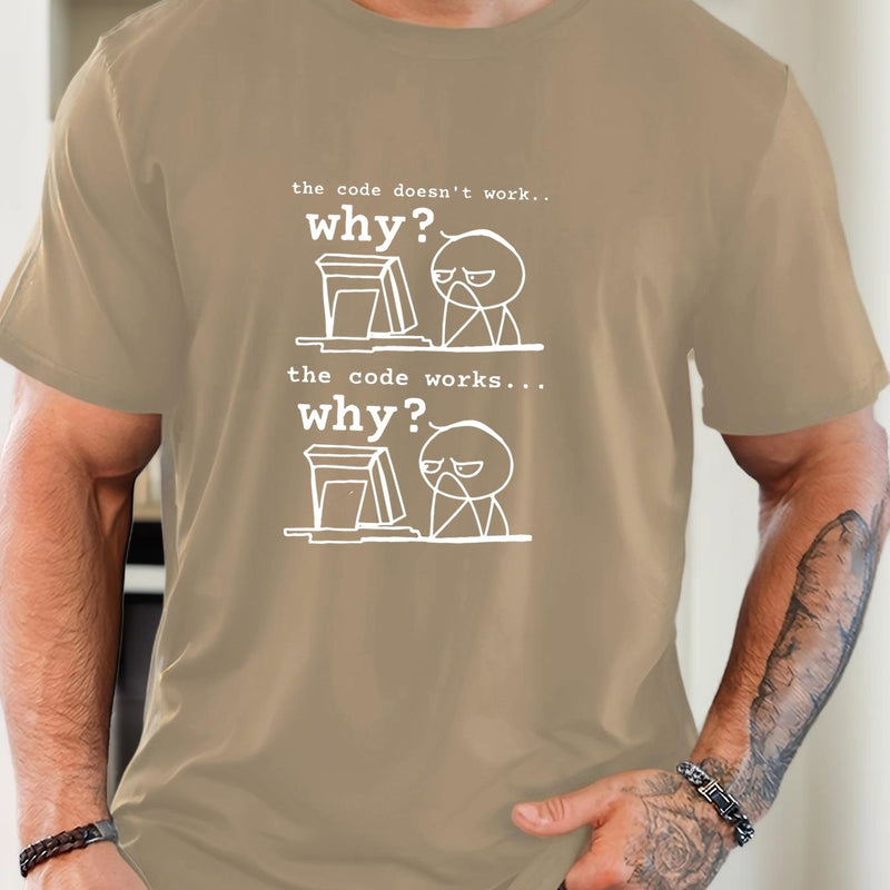 Men's Programmer T-Shirt with Funny Coding Jokes & Tech Humor.