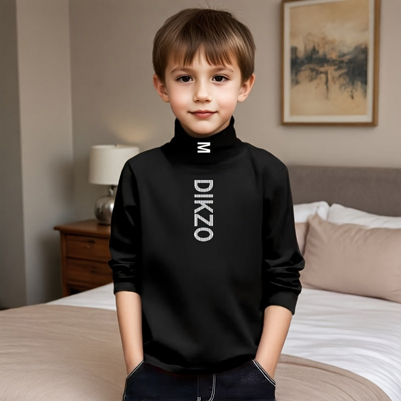 Autumn/Winter Children's Base Layer Shirt, New Heated Long-Sleeve T-Shirt.