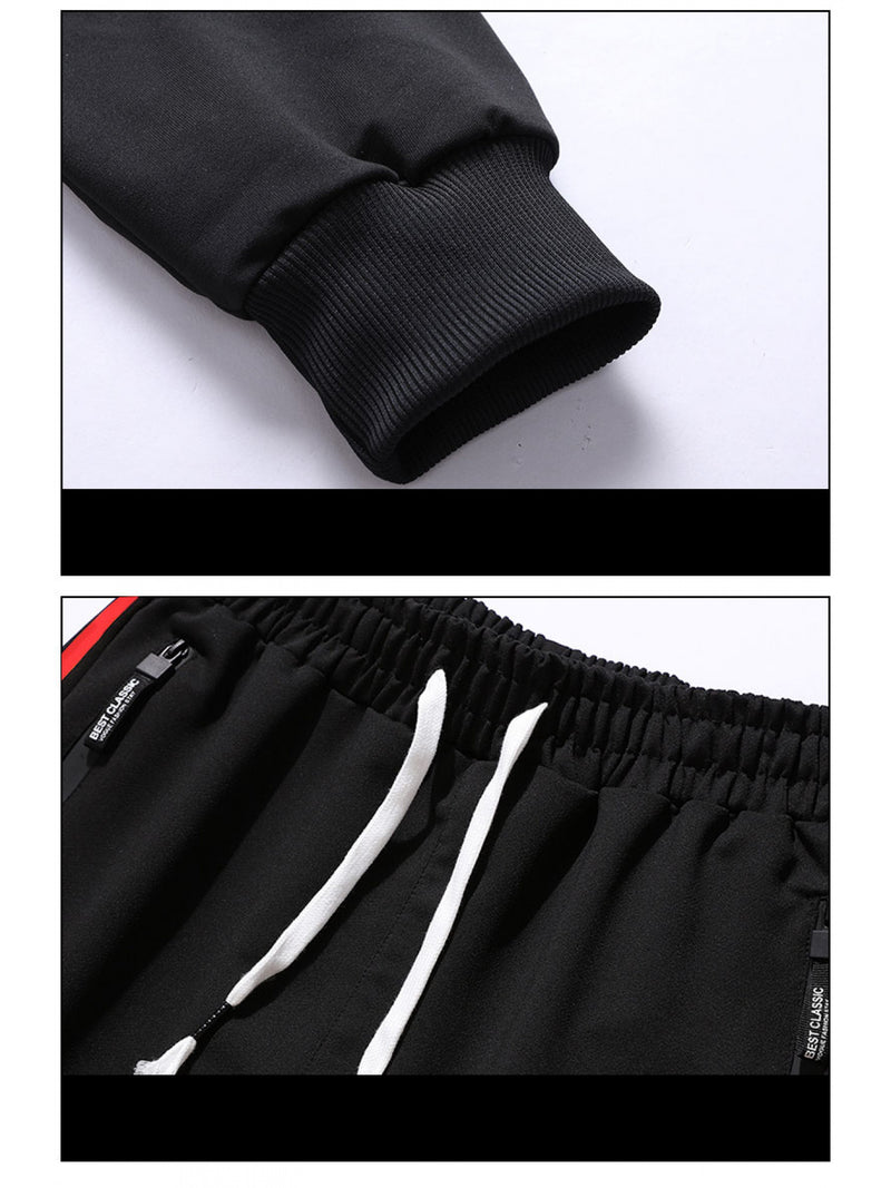 2pcs Set, Men's Sweatshirt Set, 2pcs Hooded Sporty Casual.